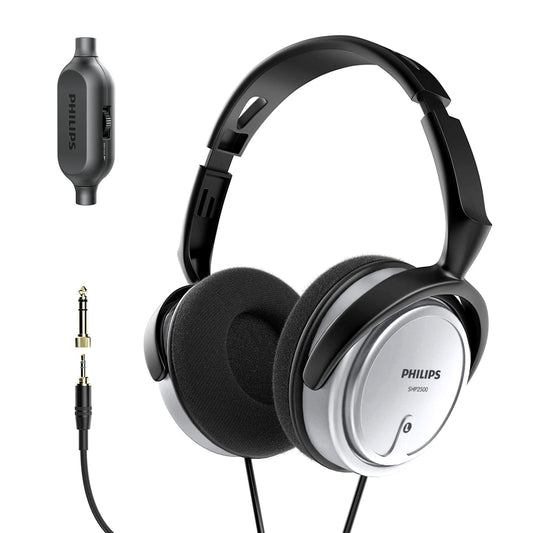 PHILIPS Over Ear Wired Stereo Headphones for Podcasts, Studio Monitoring and Recording Headset for Computer, Keyboard and Guitar with 6.3 mm (1/4")…