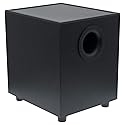 Rockville CT80 8" 70V Commercial Subwoofer, Wall-Mount Bracket, Deep Bass, Wide Frequency, Durable Build, for Restaurants and Conference Rooms