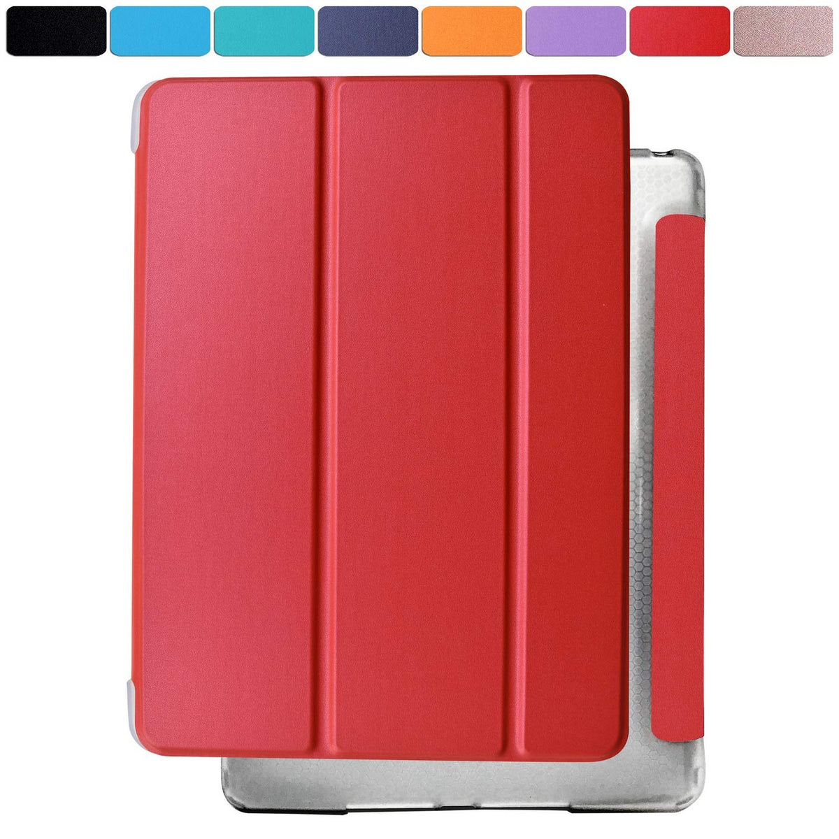 DuraSafe Cases for iPad 5 2017 / iPad 6 2018-9.7 Inch [ iPad 5th / 6th ] MPGA2LL/A MRM52LL/A Shock Proof Dual Angle Stand Honeycomb Pattern Clear Back