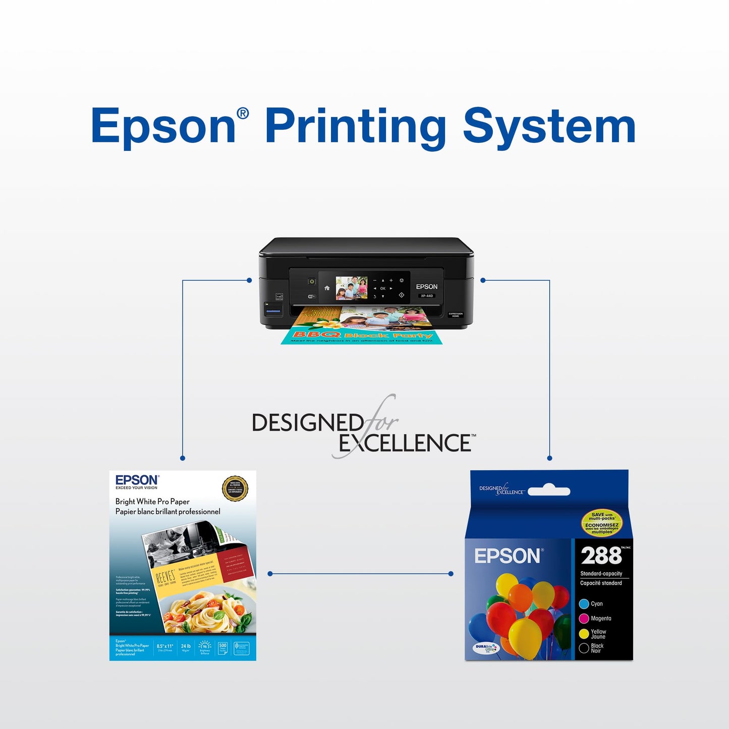 EPSON 288 DURABrite Ultra Ink Standard Capacity Black Dual Cartridge Pack (T288120-D2) Works with Expression XP-330, 430, 434, 340, 440, 446