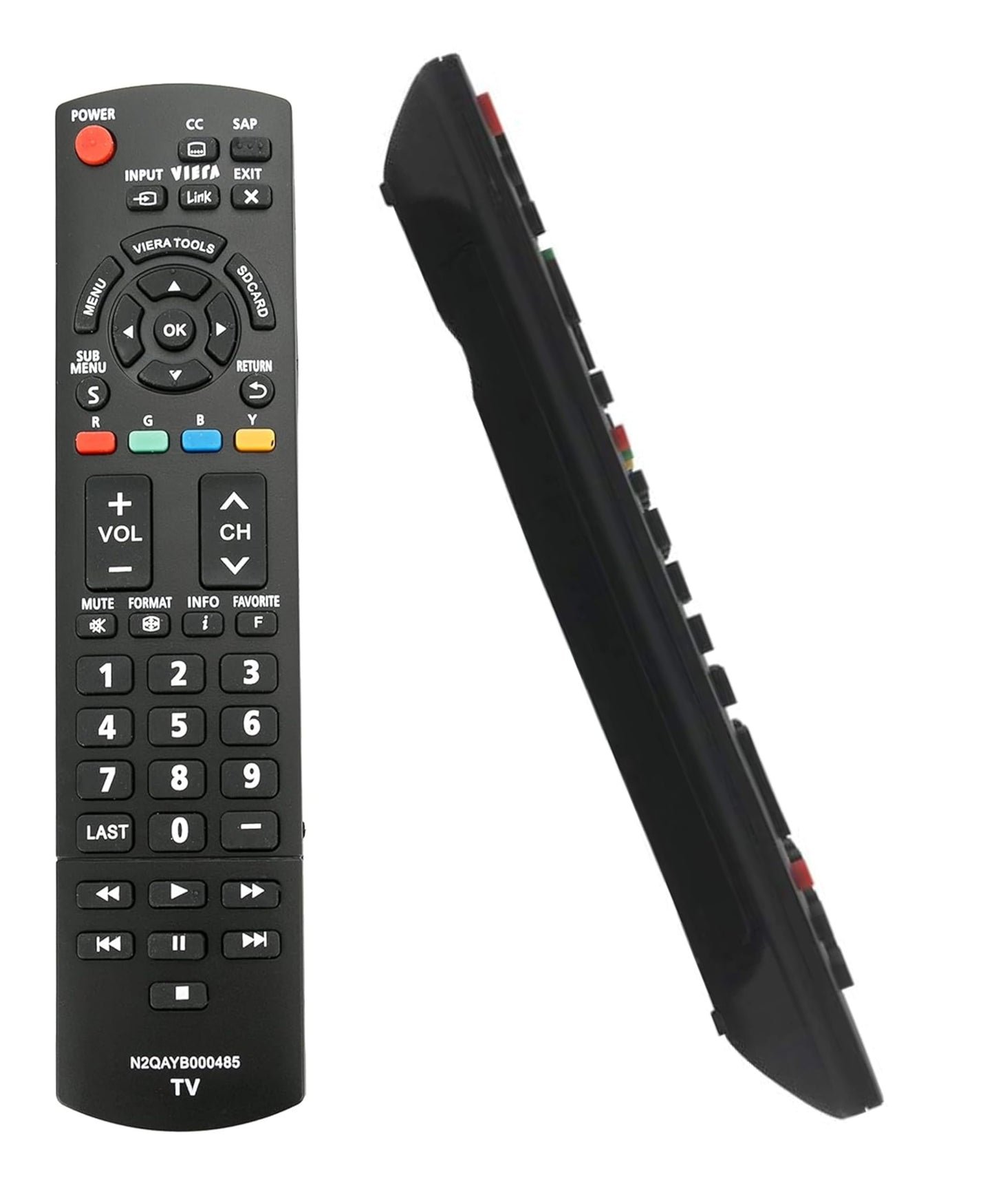 N2QAYB000485 Remote Control Replacement for Panasonic Plasma Viera LCD LED TVs