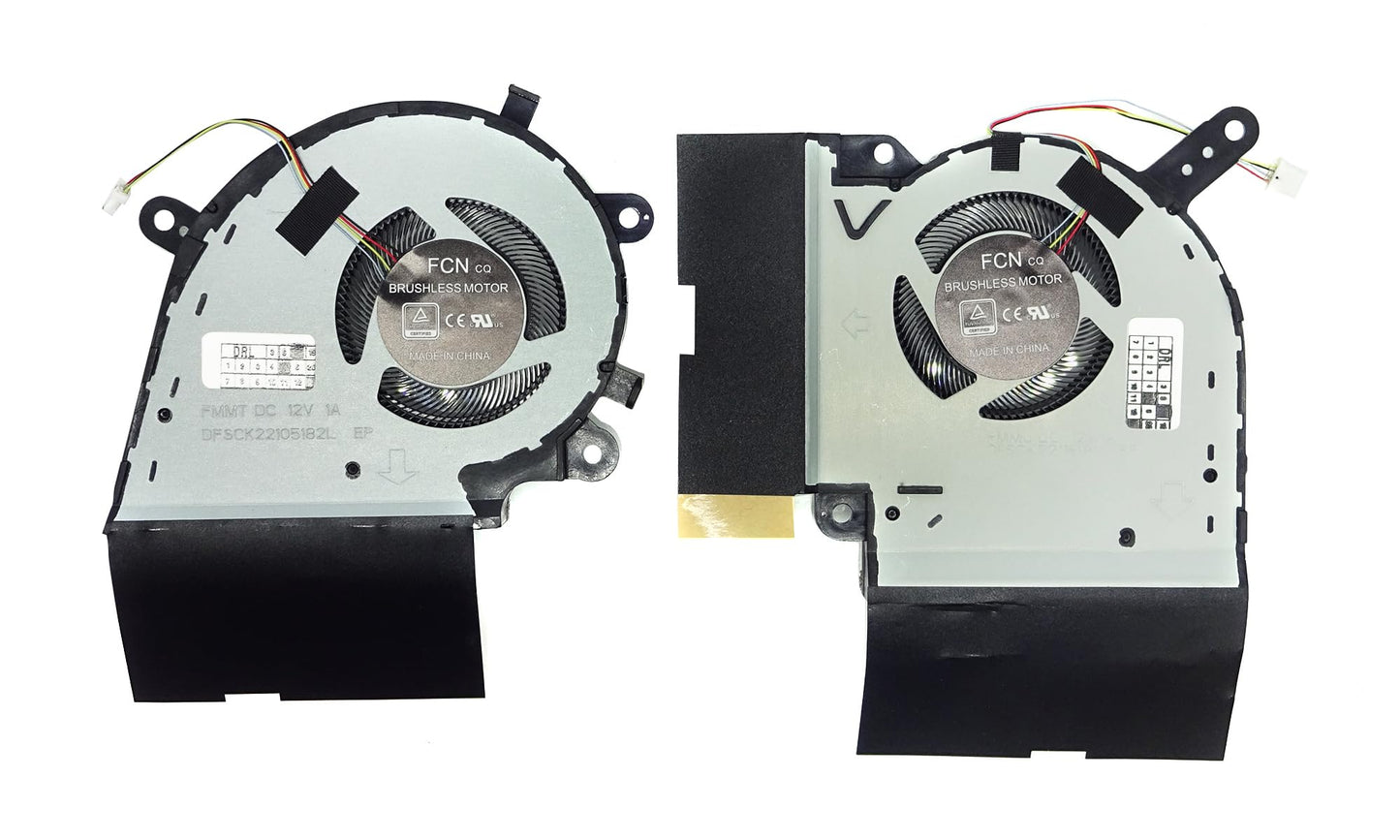 VoltaGuru New Laptop CPU Cooling Fan Set x2 for Asus ROG Strix G15 G512LV, G512LW, G512LWS, ROG Strix Scar III G531GW, ROG Strix Scar 15 G532LV