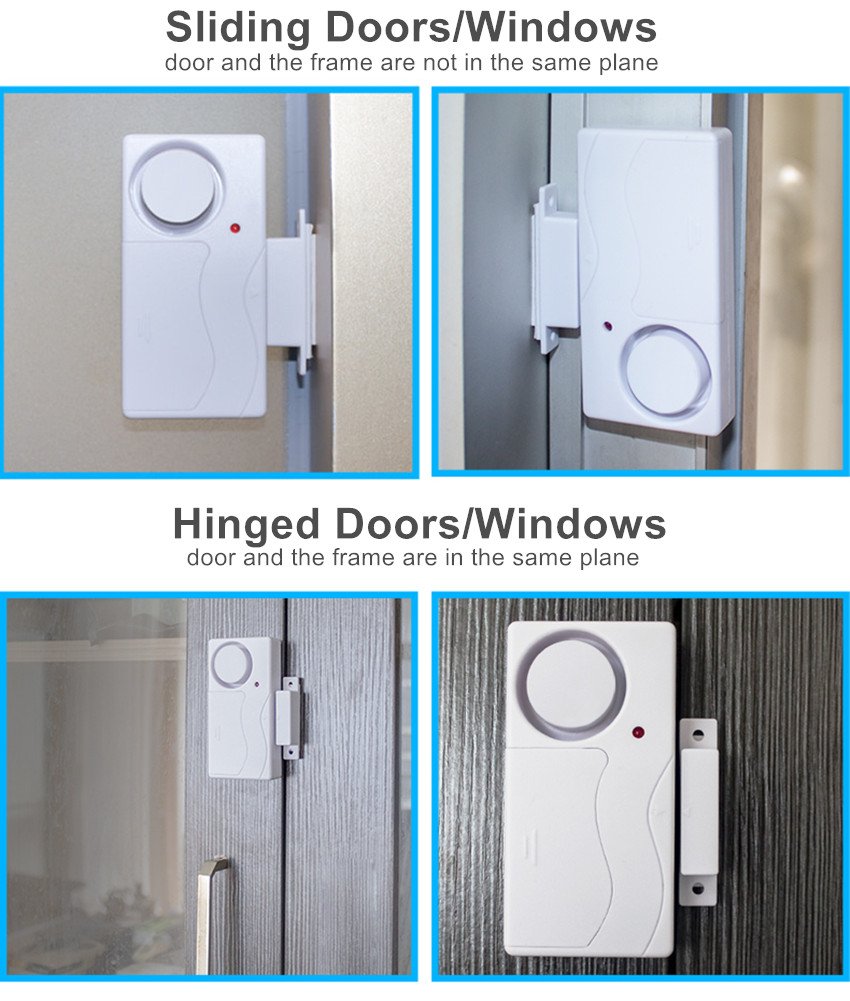 WSDCAM Door Alarm Wireless Anti-Theft Remote Control Door and Window Security Alarms