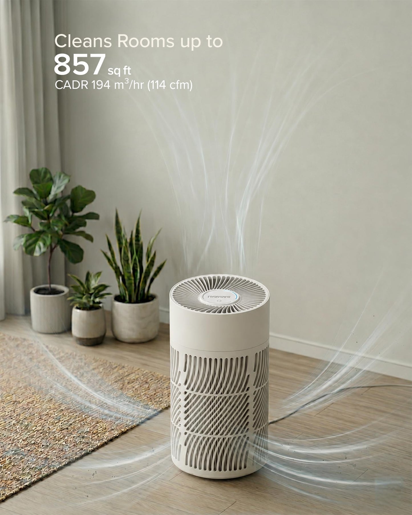 Nuwave OxyPure True HEPA Air Purifier, 360° Air Intake
