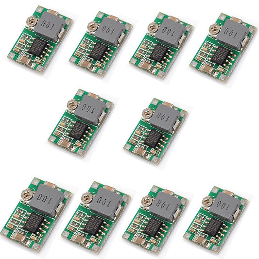 Oiyagai 10Pcs Mini 360 MP2307 DC-DC Buck Converter Step Down Power Supply Module Adjustable 4.75V-23V to 1V-17V for Arduino RC DIY Projects