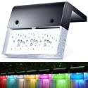 SUNFACE Solar Deck Lights, 6 Pack Solar Fence Lights Outdoor Step Lights, Solar Stair Lights Waterproof for Patio, Stairs, Railing, Garden & Pool