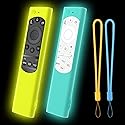 [2 Pack] Climberer Remote Cover for Samsung Flat Smart TV Remote, Silicone Protective Case for Samsung SolarCell Remote 2021-2025 BN59-01388A Glow in