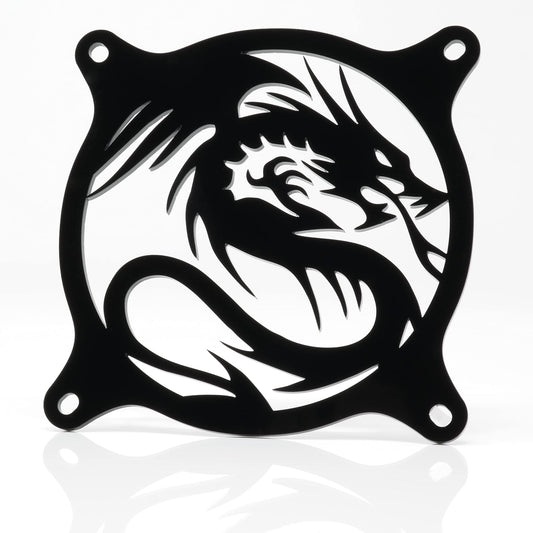 Custom Acrylic Flying Dragon Computer Fan Grill 200mm