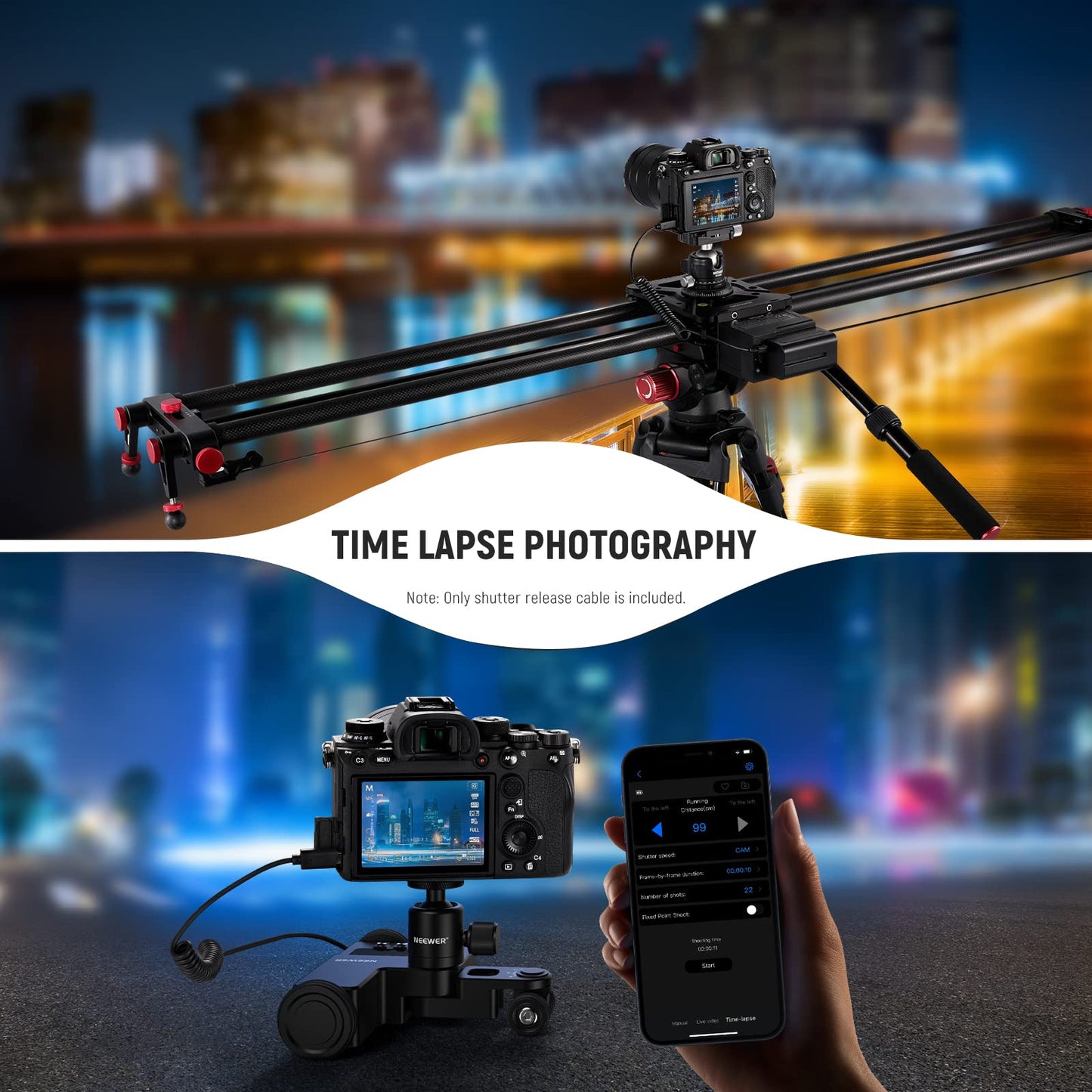 NEEWER 2.5mm to S2 Remote Shutter Release Cable, Compatible with Sony A1, A9 II, A9, A7R V/IV, A7S III, A99 II, A7R II, A7S II, A7 II, A7R, A7S, A7