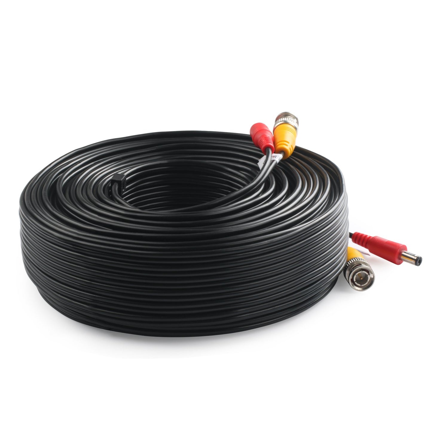 Postta BNC Video Power Cable (100 Feet) Video Security Camera Cable Wire with Two Connectors for CCTV DVR Surveillance System