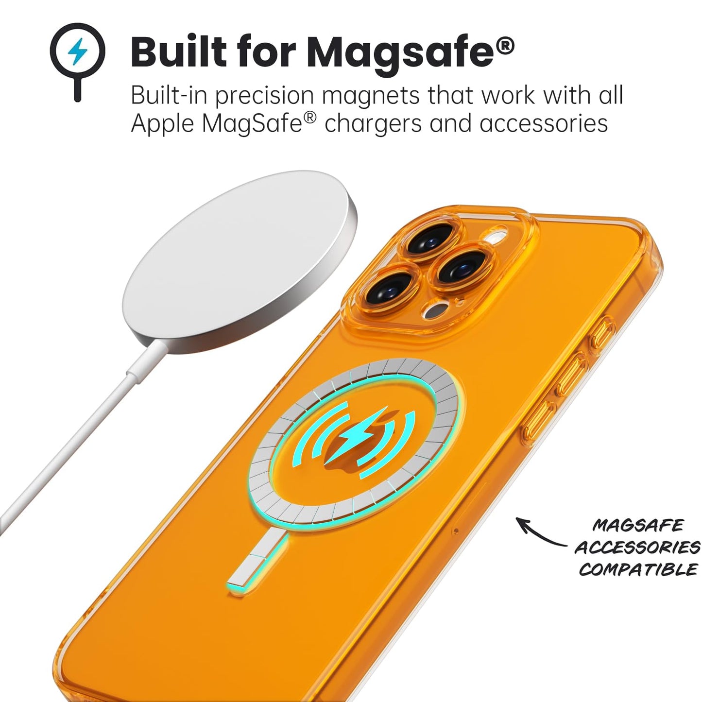 Svanove Soft Clear Case for iPhone 13 Pro Max Case Slim Magnetic, Compatible with Magsafe Minimalist Ultra Thin Transparent Silicone SafeCase