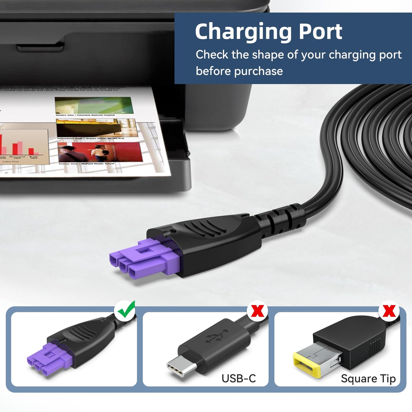 PKPower 32V 625mA AC Adapter for HP Printer 0957-2269 2289 0957-2242 Power Cord