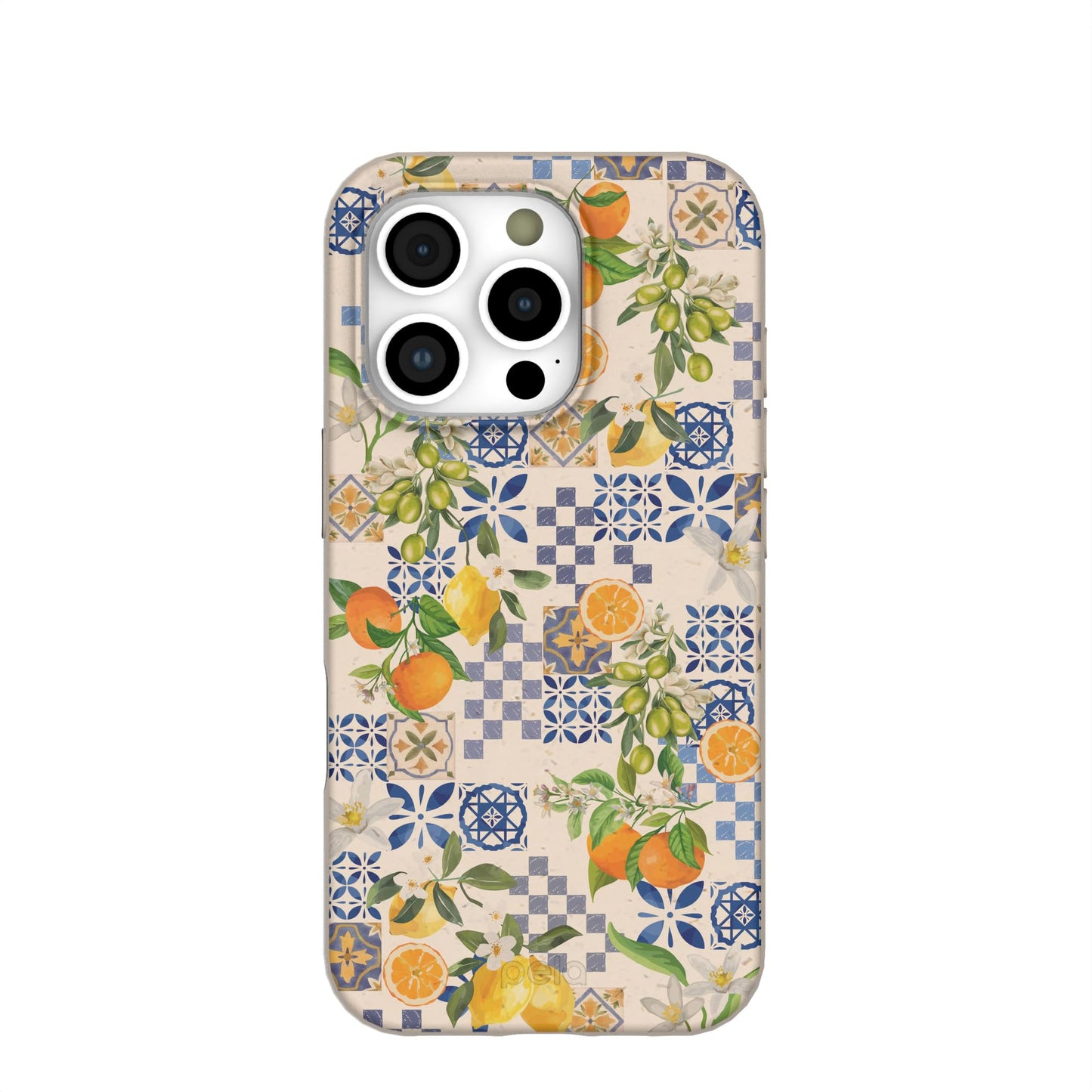 Pela | Phone Case Compatible with iPhone 16 Pro | Limited Edition | Compatible with MagSafe | Cute Eco Friendly | Blue Reflections