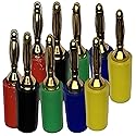 CESS 5-Colors 2mm Mini Banana Male Plug Jack Cable Connector (10 Pack)