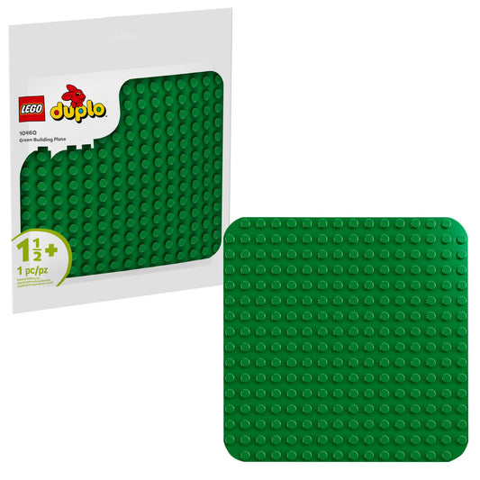 LEGO DUPLO Green Building Plate 16x16 Studs – Educational Building Base for Toddlers Ages 1.5+, Preschool Learning Toy 10460