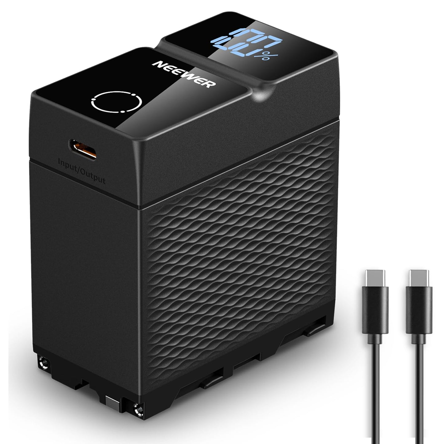 NEEWER 10500mAh NP-F970 Replacement Battery, PD 45W Fast Charging, 2.3H Fully Charged, OLED/USB A/USB C, for Camera Monitor Compatible with Sony FX3