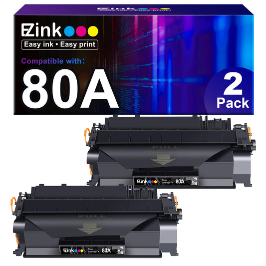 E-Z Ink 80A Toner Cartridge Black High Yield Replacement for HP 80A CF280X CF280A 80X with Laserjet Pro 400 M410 M401D M401A M401N M401DN M401DW