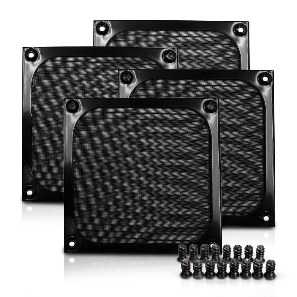 4 Pack of Mesh Grills with Screws (120mm)