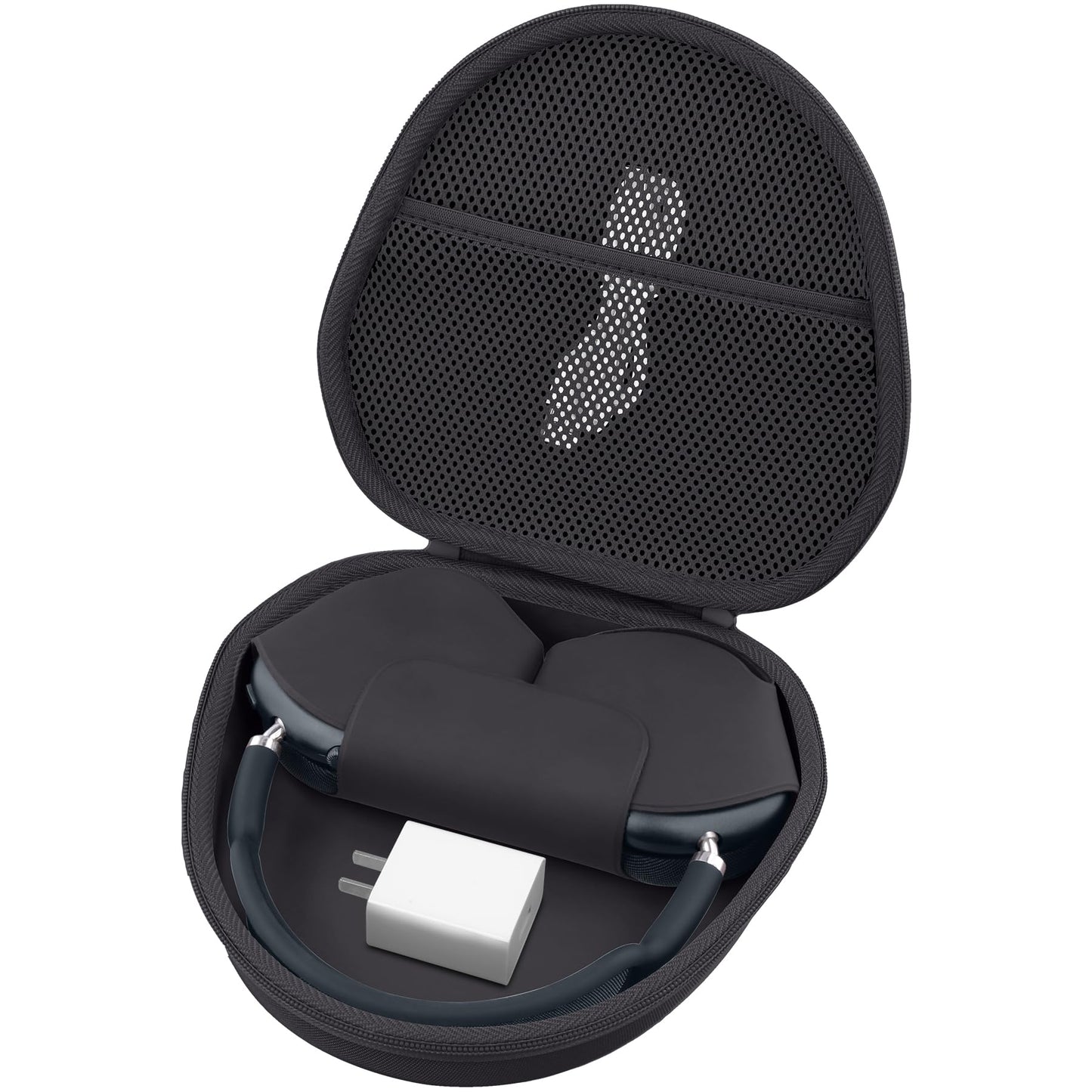 Hard Case for Apple AirPods Max 2 / AirPods Max Wireless Over-Ear Headphones, Portable Travel Storage Organizer with Shockproof Protection, Black