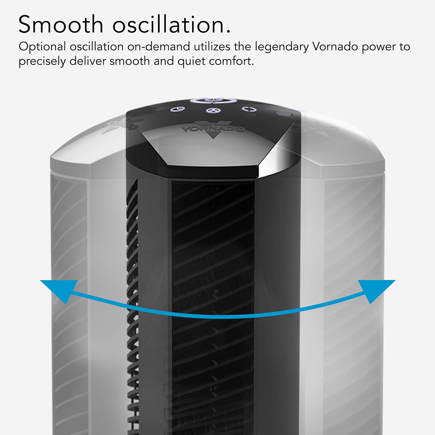 Vornado 37 in. H 4 speed Oscillating Tower Fan