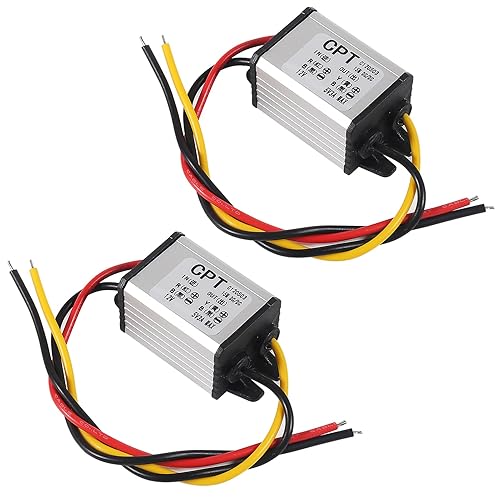 12V to 5V DC Converter Car Power Voltage, Waterproof DC 6.3-22V 12V Step Down to 5V 3A 15W Voltage Regulator Buck Converter Power Supply Step-Down…