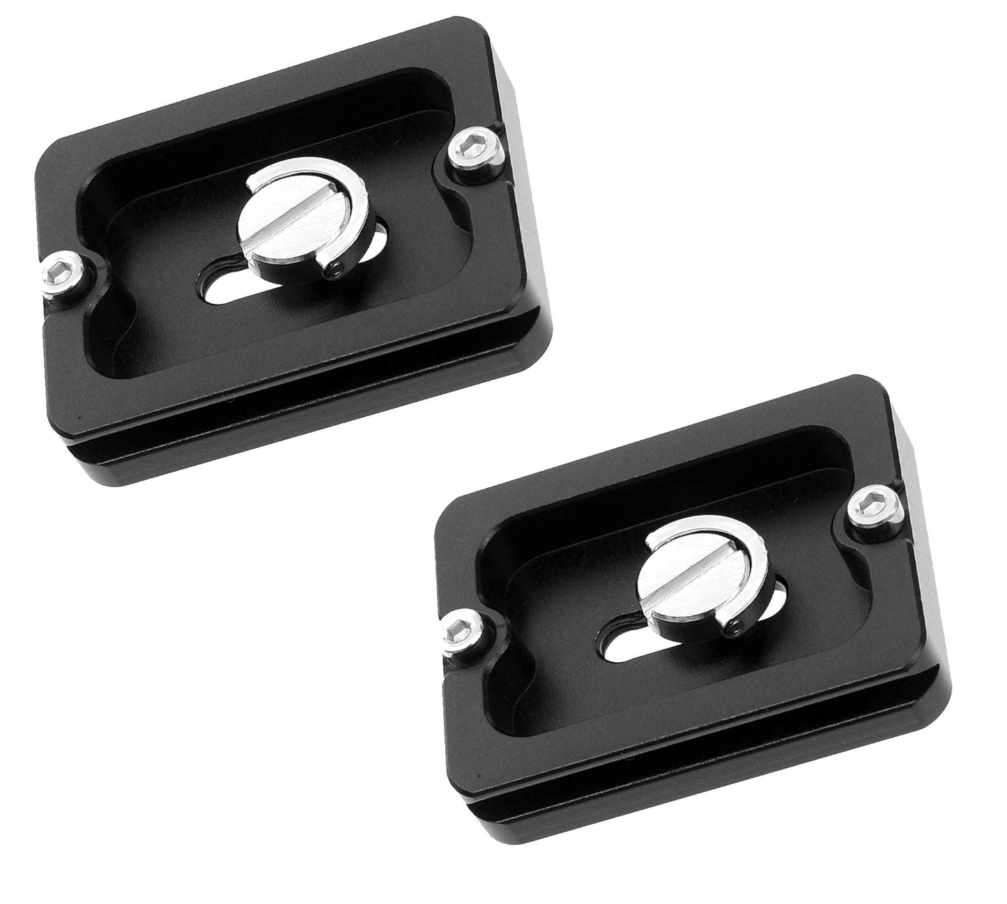 (2 Packs) Fotasy 50mm Arca Swiss Plate, 50 mm QR Plate, Quick Release Plate, Small Arca Plate, Tripod Quick Release Plate fits Arca-Swiss Universal