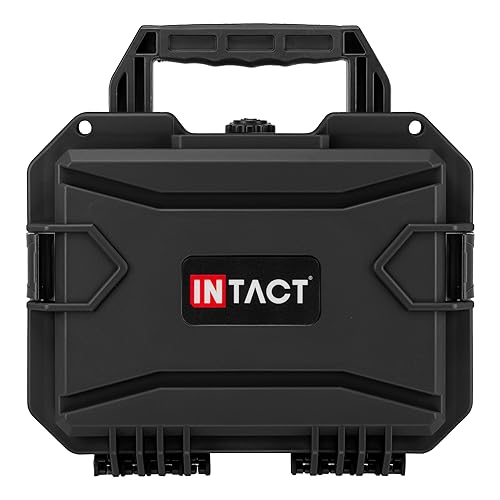 Eylar 11.8" Intact Series Compact Hard Camera Case, Lightweight and Durable Stacker Design with Foam (Black)