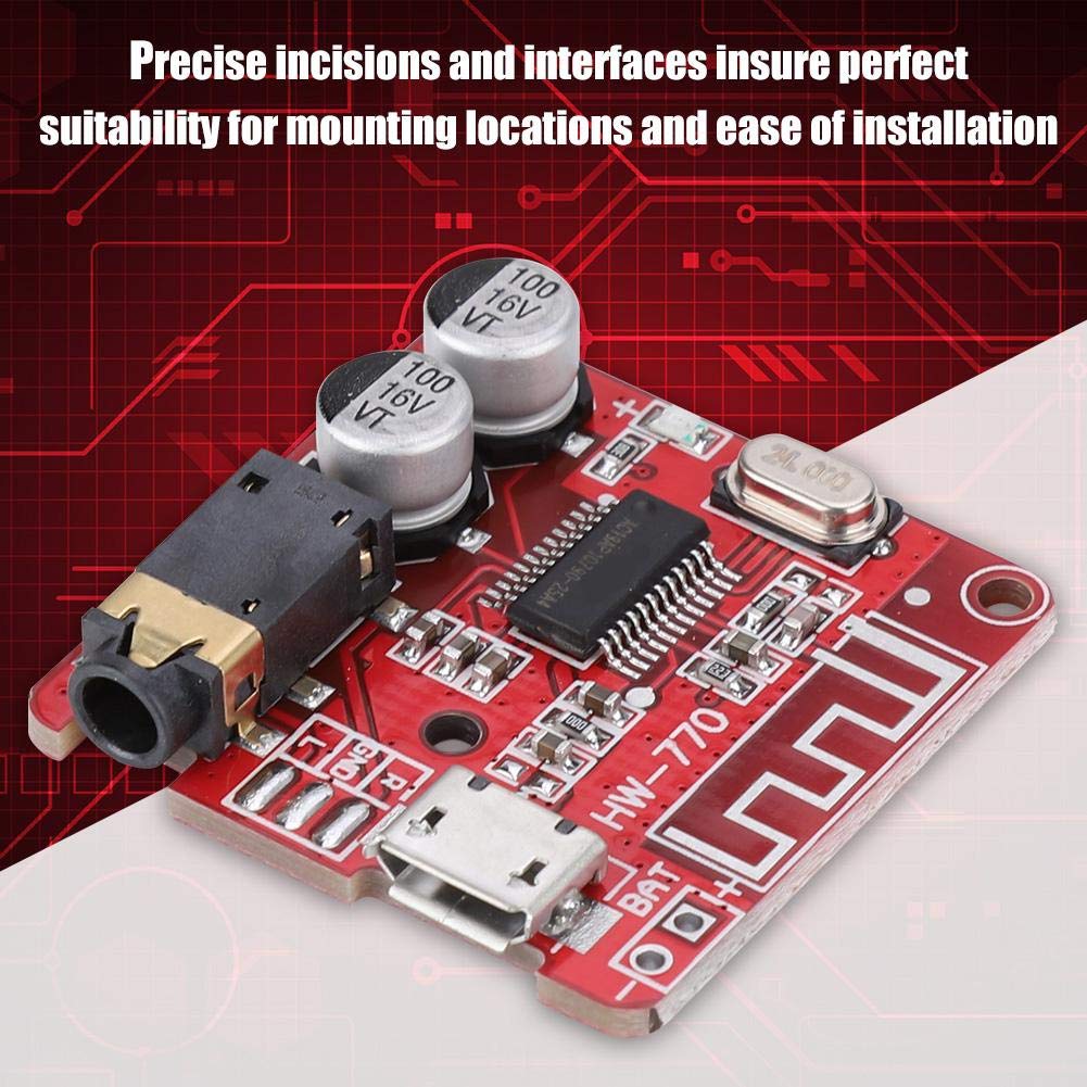 Lazmin Audio Receiver Module,Bluetooth 4.1 MP3 Decoder Board Stereo Car USB Digital Power Amplifier Board Module