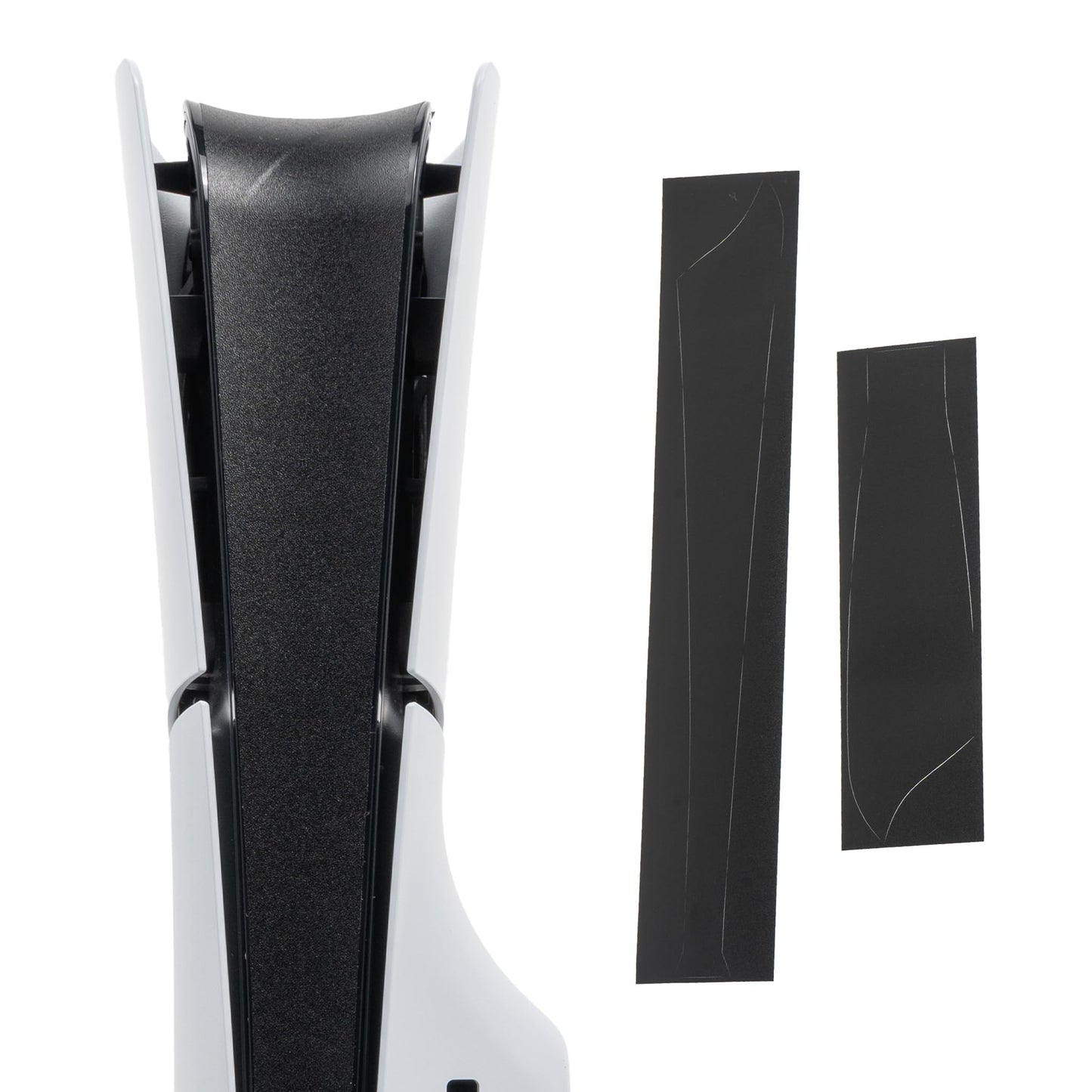 Middle Skin for PS5 Slim Disc/Digital Edition, Slim Console Center Sticker, Console Decoration (Matte Black) (PS5 Slim)