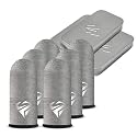Ryetvok 6Pcs Gaming Finger Sleeves, 0.24mm Silver Fiber Anti-Sweat Thumb Sleeves for Mobile Gaming, Breathable Touchscreen Mobile Gaming Finger