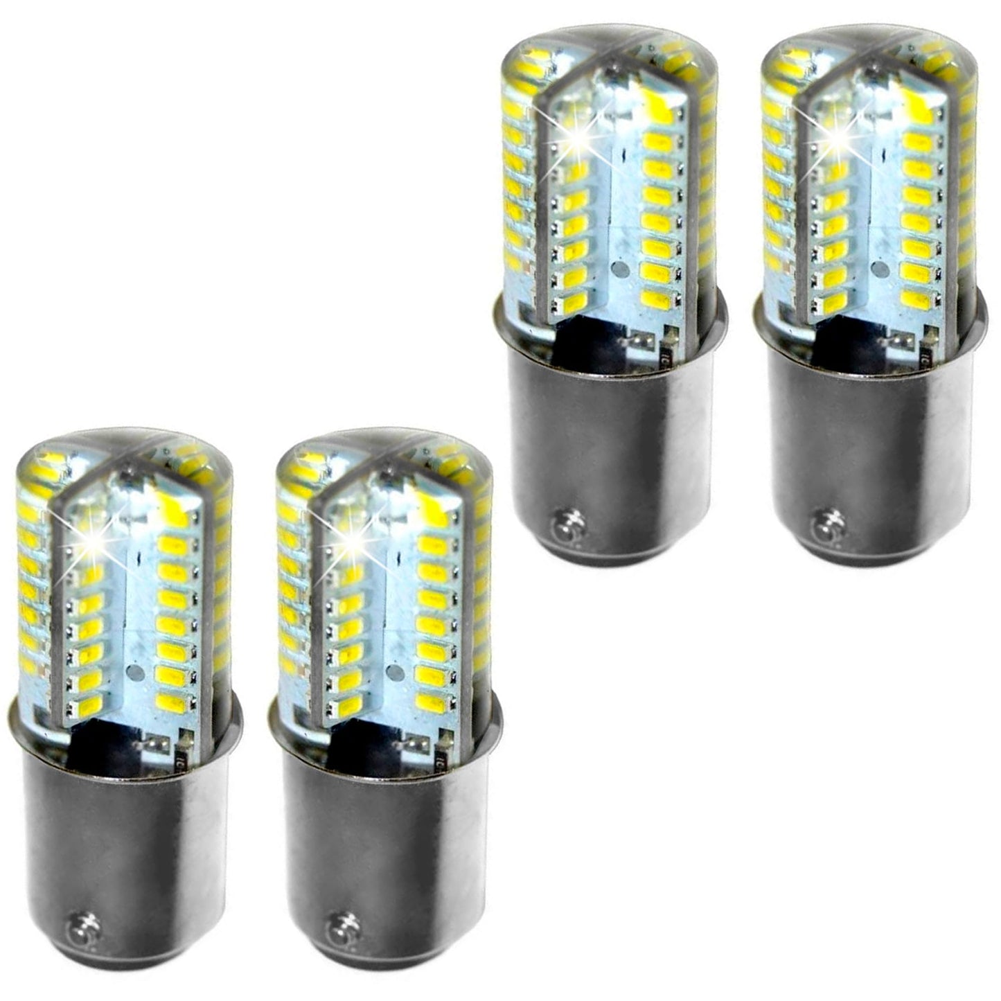 HQRP 4-Pack 120V LED Light Bulb Cool White Compatible with Clarke 40920A CK-40920A 911113 Replacement fits Super 7 7R Su7R B2 Edge Hand Sanders