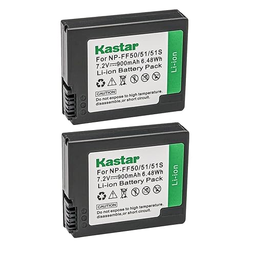 Kastar NP-FF50 / NP-FF51 / NP-FF51S Battery 2-Pack Replacement for Sony DCR-PC106, DCR-PC106E, DCR-PC107, DCR-PC107E, DCR-PC108, DCR-PC108E