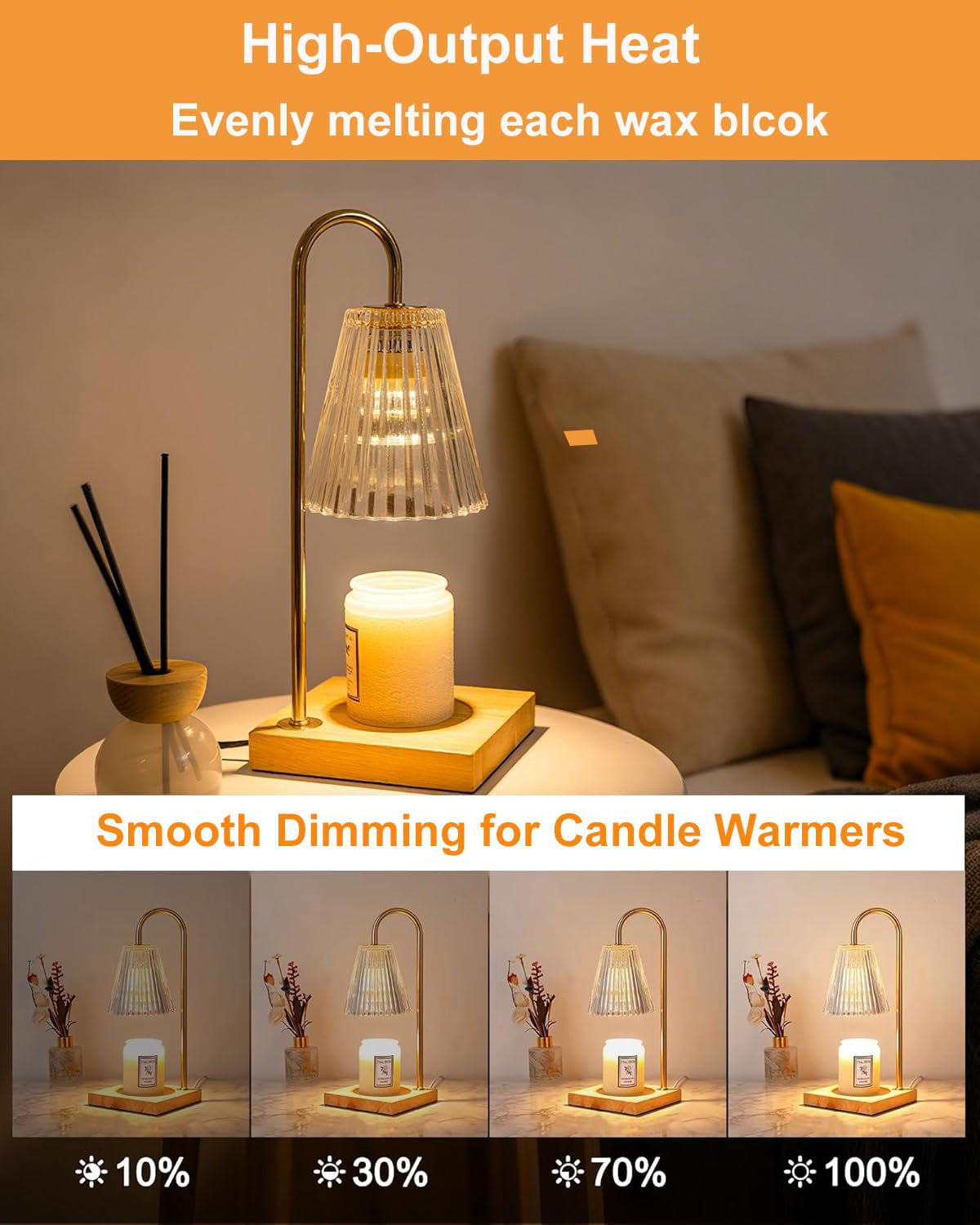 Ivyemons GU10+C 120V 25W Halogen MR16 Bulbs Dimmable for Candle Warmer