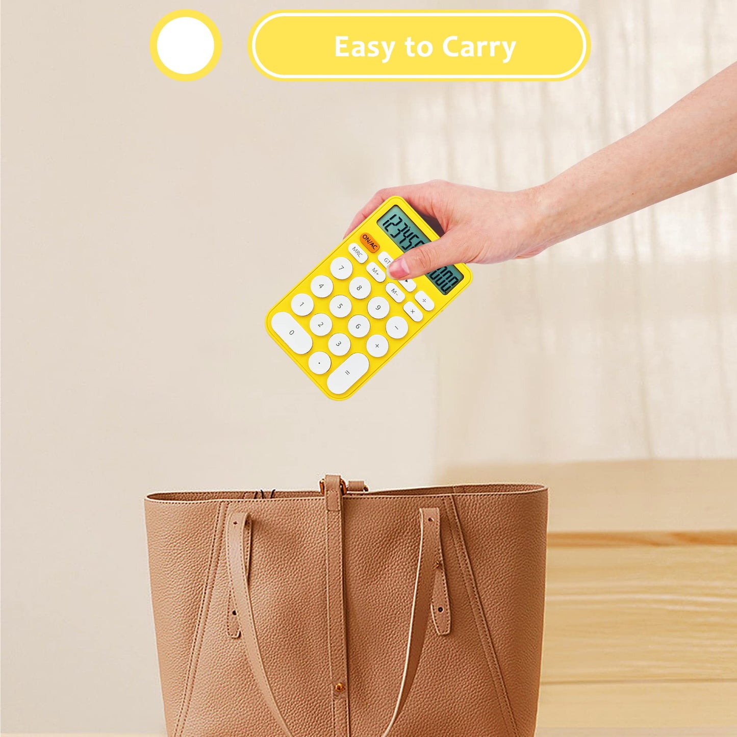 VEWINGL Standard Calculator, 12 Digit Large Display Desktop Calculator with Big Buttons for Office, School, Home & Business