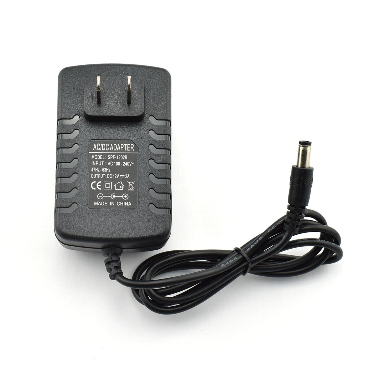 ZYAMY 12V 2A 24W AC/DC Power Adapter AC 110-250V to DC 12V 2000MA Power Supply Converter 1m Wire DC 5.5x2.5/2.1mm Charger for Router, STB, LED…