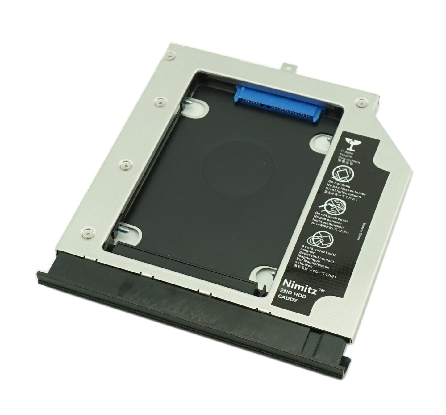 Nimitz 2nd HDD SSD Hard Drive Caddy Compatible with Lenovo G40-70 G40-80 G50-80 with Faceplate/Bracket