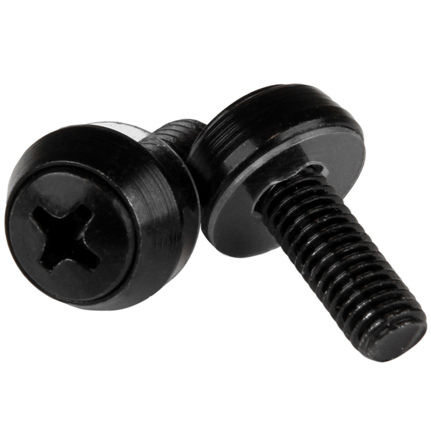 StarTech 50-pack M6 12mm Screws, Mounting Screws for 19" or 10" Server Racks, Cabinets and Enclosures, Black - TAA