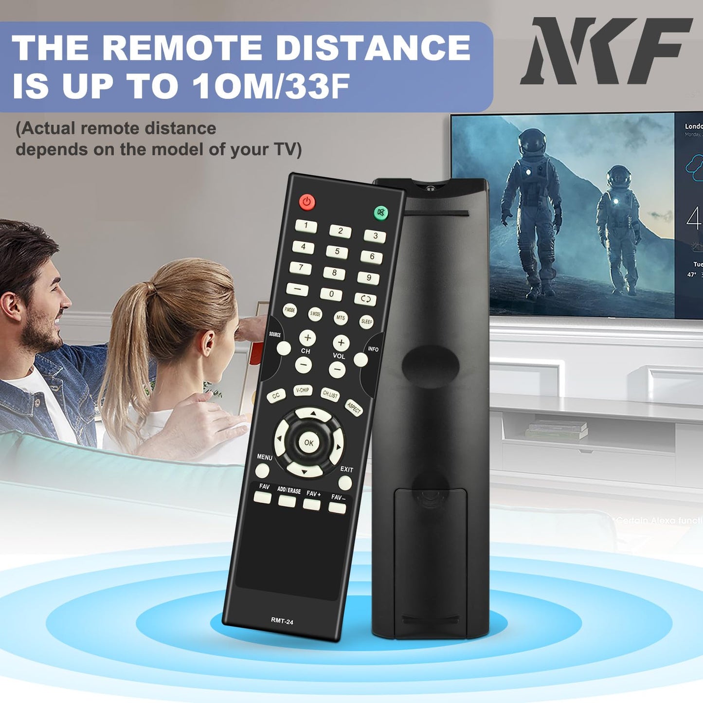 RMT-24 Remote for Westinghouse TV Remote Replacement DWM50F3G1 DWM55F1A1 DWM55F1G1 WD40FX1450 DWM32H1A1 DW39F1Y1 DW46F1Y2 DWM48F1A1 DW50F1Y1