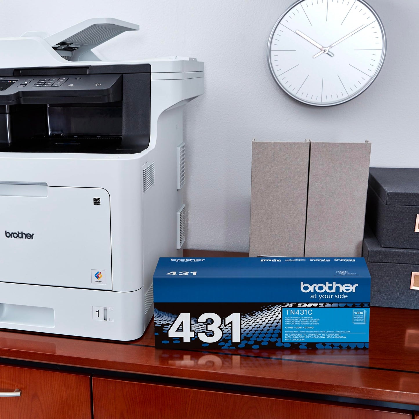 Brother Printer TN431C Standard Yield Toner-Retail Packaging, Cyan