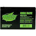 Interstate Batteries 12V 9Ah High Rate Battery (F2 Terminal) SLA AGM VRLA Rechargeable Replacement for APC Smart-UPS, UPS Back Up Systems, Security…