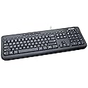 Microsoft Wired Desktop 600 (Black) - Wired Keyboard and Mouse Combo. USB Connectivity. Spill Resistant Design. Plug and Play
