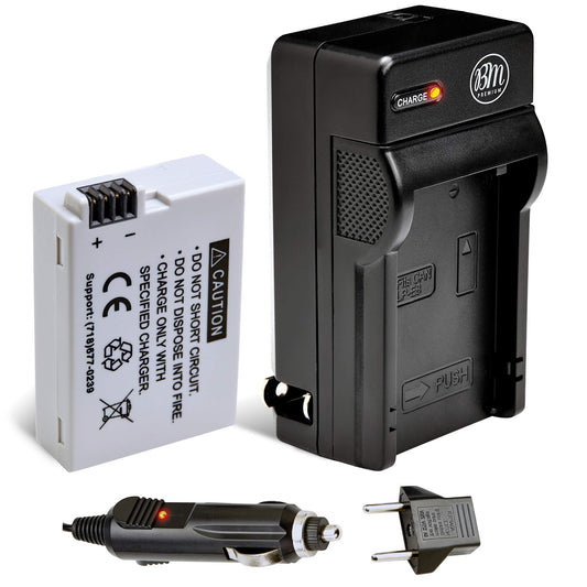 BM Premium LP-E8 Battery and Battery Charger for Canon EOS Rebel T2i, T3i, T4i, T5i, EOS 550D, EOS 600D, EOS 650D, EOS 700D DSLR Digital Camera