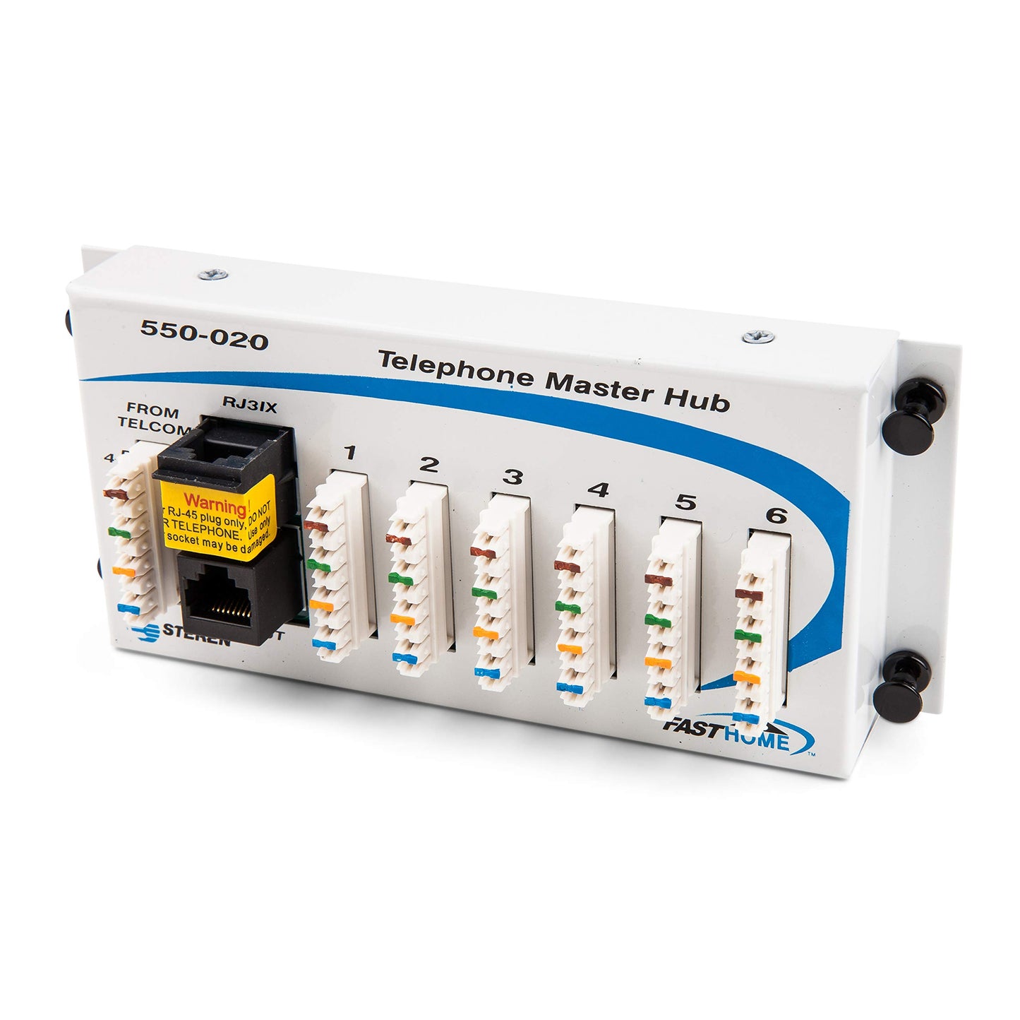 4 Gauge Distribution Block - Telephone Junction Box - Telephone Punch Down Block - CAT 5 Splitter 4 Way - CAT5 Junction Box - Distribution Block 4