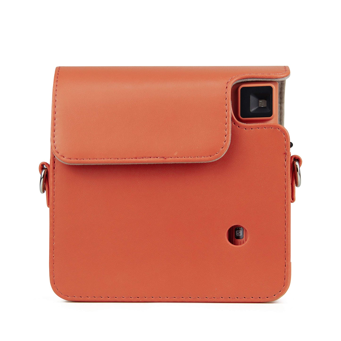 Epicgadget Case for Fujifilm Instax Square SQ1 Camera, PU Leather Compact Case Bag with Adjustable Shoulder Strap for Fuji Film instax SQ1 (Terracotta