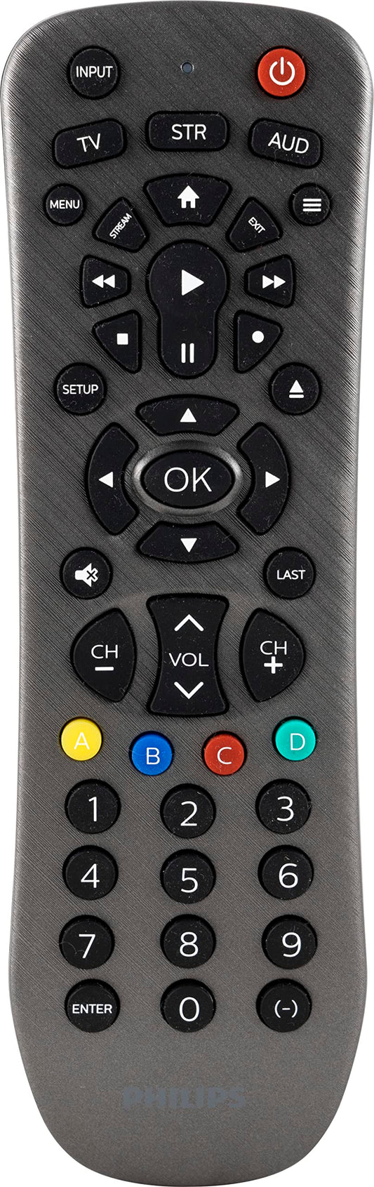Philips Universal Remote Control Replacement for Samsung, Vizio, LG, Sony, Sharp, Roku, Apple TV, RCA, Panasonic, Smart TVs, Streaming Players, DVD
