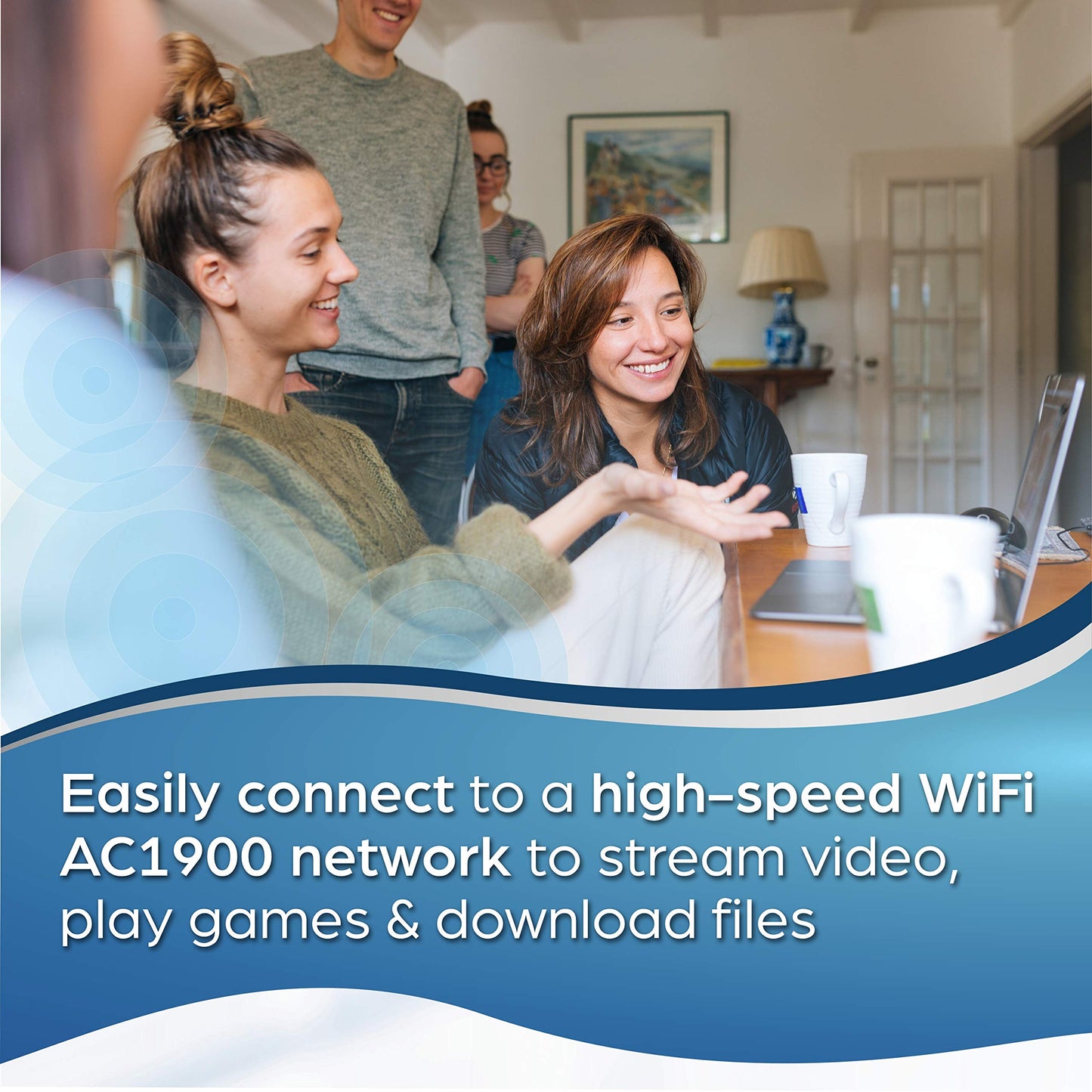TRENDnet AC1900 High Power Dual Band Wireless USB Adapter, TEW-809UB, Stream 4K HD Video, Windows-Mac OS Compatible, NDAA & TAA Compliant, Increase