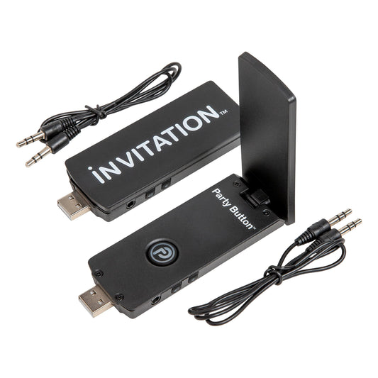 Bazooka Invitation USB Wireless Adapter with Party Button, 150ft Range
