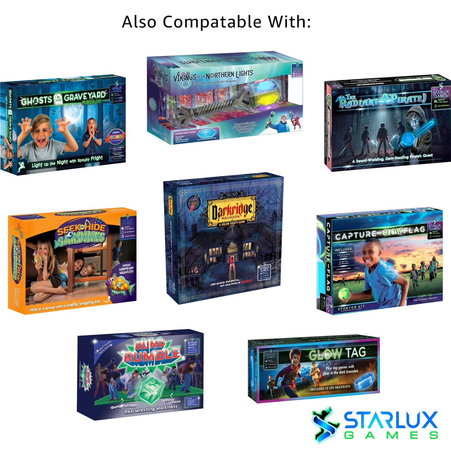 Starlux Games Battery Replacement Set | 48 CR1220 Batteries | for Capture The Flag Redux, Cosmic Kick The Can, Dive Diamonds & More | Compatible…
