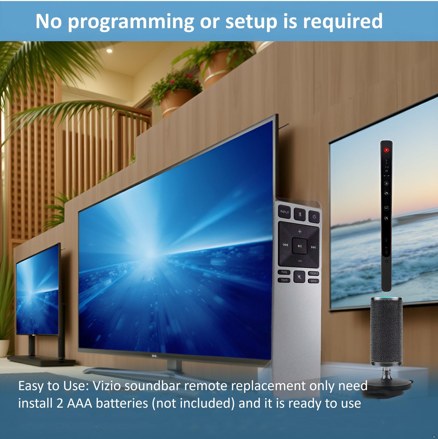 XRS321 Sound Bar Remote Control Fits for Vizio Home Theatre S2920W-C0 S2920W-C0R S3820W-C0 S3821W-C0 S3821W-C0R