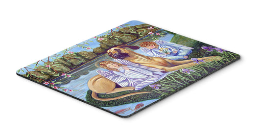 Caroline's Treasures 7507MP Angels with Great Dane Mouse Pad, Hot Pad or Trivet for Home Office Gaming Working Computers Laptop Mouse Mat,Washable